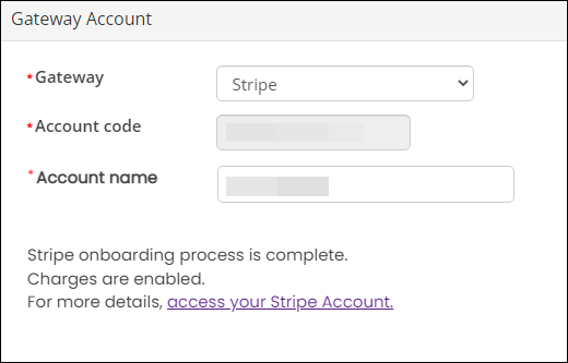 Editing the stripe gateway